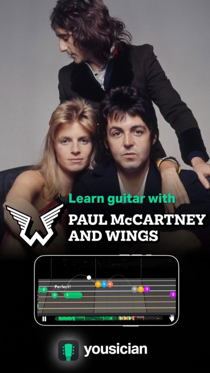 Paul McCartney & Wings collaboration campaign artwork