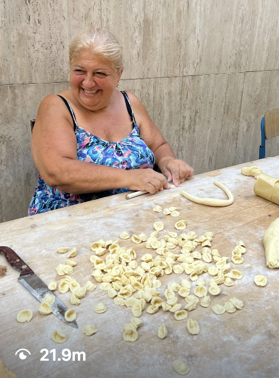 Viral orecchiette food video still